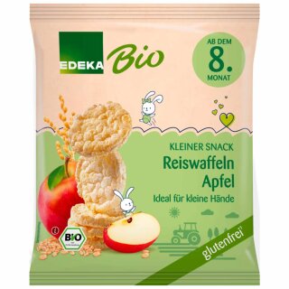 EDEKA Bio Baby Reiswaffeln Apfel (34g Packung)
