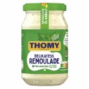 THOMY Remoulade mit feinen Kräutern, Petersilie und Kerbel 3er Pack (3x250ml Glas) + usy Block