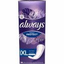 Always Daily Slipeinlagen Protect Extra Long 3er Pack (3x24 Stück Packung) + usy Block