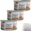 Lutz Jagdwurst 3er Pack (3x125g Dose) + usy Block