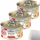 Lutz Delikatess Leberwurst 3er Pack (3x125g Dose) + usy...