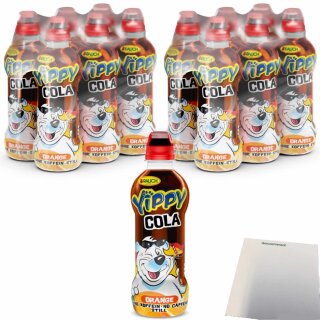 Yippy Cola Orange 12er Pack (12x330ml Flasche) + usy Block