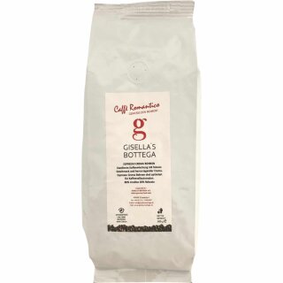 Kaffeebohnen Gisellas Bottega Caffe Romantico, Espresso Crema Bohnen (500g Packung)