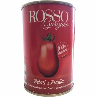 Rosso Gargano Pelati di Puglia Geschälte Tomaten (400g Dose)