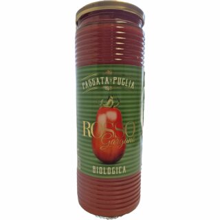 Rosso Gargano Passata di Puglia Passierte Bio Tomaten (690g Glas)