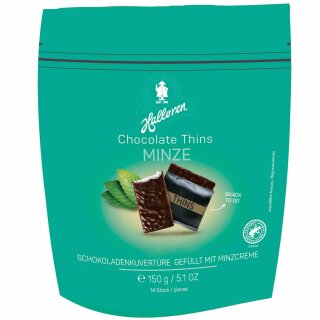 Halloren Chocolate Thins Minze (150g Beutel)