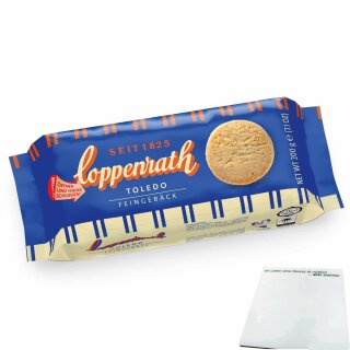 Coppenrath Toledo Feingebäck Mürbegebäck mit Haselnüssen (200g Packung) Restposten Sonderpreis MHD 23.12.2025 + usy Block