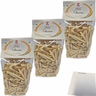 Gisellas Bottega Fettucine 3er Pack (3x500g Packung) + usy Block