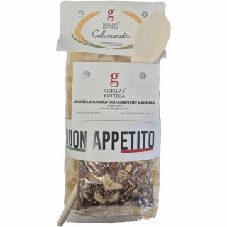 Gisellas Bottega Calamarata + Gewürzmischung Bundle (500g Packung)