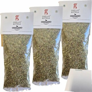 Gisellas Bottega Oregano 3er Pack (3x50g Packung) + usy Block