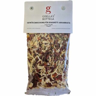 Gisellas Bottega Gewürzmischung für Spaghetti Arrabbiata (50g Packung)