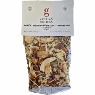 Gisellas Bottega Gewürzmischung für Spaghetti Mediterran (50g Packung)