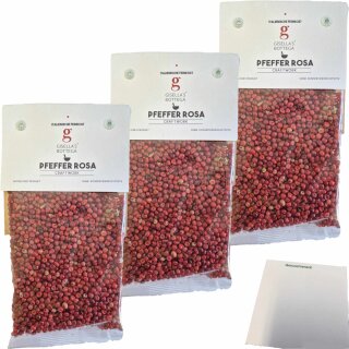 Gisellas Bottega Pfeffer Rosa 3er Pack (3x50g Packung) + usy Block