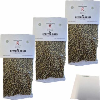 Gisellas Bottega Pfeffer Grün 3er Pack (3x50g Packung) + usy Block