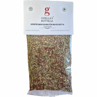 Gisellas Bottega Gewürzmischung für Bruschetta (50g Packung)