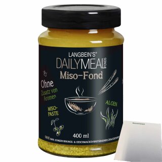 Langbeins DailyMeal Miso-Fond 3er Pack (3x400ml Glas) + usy Block