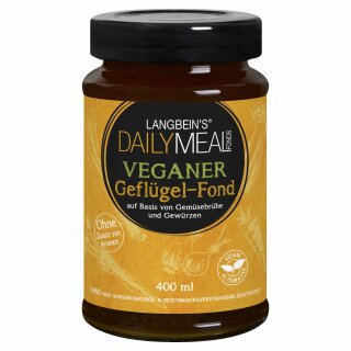 Langbeins DailyMeal Veganer Geflügel-Fond (400ml Glas)