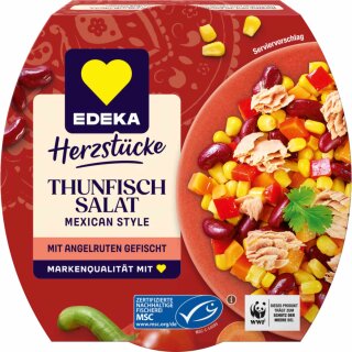 Edeka Herzstücke Thunfisch Salat Mexican Style (160g Dose)