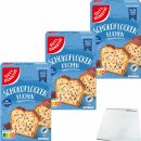 Gut&Günstig Schokoflocken Kuchen mit Glasur Backmischung 3er Pack (3x480g Packung) + usy Block
