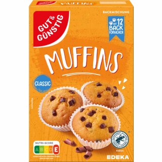 Gut&Günstig Muffins Classic Backmischung (310g Packung)