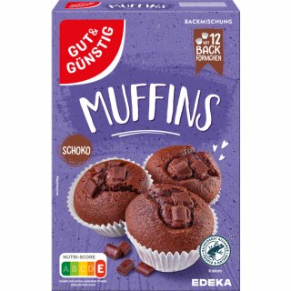 Gut&Günstig Muffins Schoko Backmischung (350g Packung)