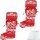 nutella Weihnachtssocke mit tollen nutella Geschenken 2er Pack (2x209g) + usy Block