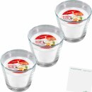 Jeden Tag Duftkerze im Glas gross Duft: Vanille 3er Pack...