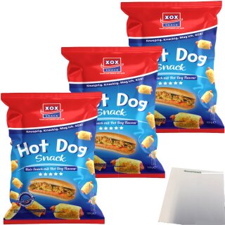 XOX Hot Dogs 3er Pack (3x100g Beutel) + usy Block