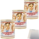Original Schulküche Tomatensoße mit Jagdwurst 3er Pack (3x350g Dose) + usy Block