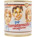 Original Schulküche Tomatensoße mit Jagdwurst 6er Pack (6x350g Dose) + usy Block