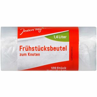 Jeden Tag Frühstücks-Beutel zum Knoten 1,4l (120Stk)
