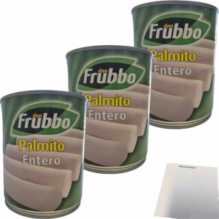 don Frubbo Palmito Entero Palmherzen geschält 3er Pack (3x500g Dose) + usy Block