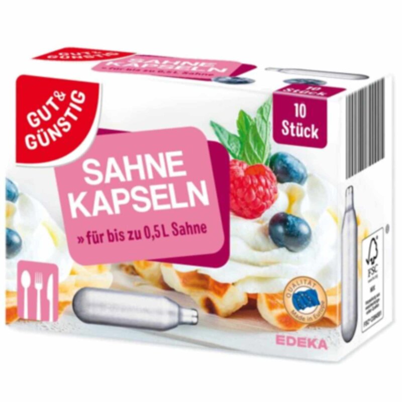 Gut&Günstig Sahnekapseln (10 Stück)