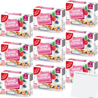 Gut&Günstig Sahnekapseln 9er Pack (9x10 Stück) + usy Block