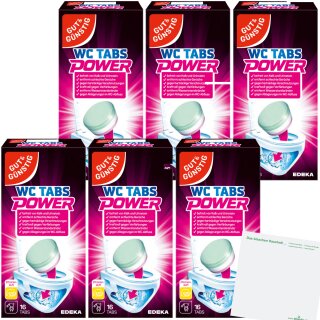 Gut&Günstig WC Reiniger 96Tabs (6x400g Packung) + usy Block