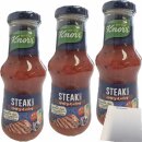 Knorr Steak Sauce 3er Pack (3x250ml Glas) + usy Block