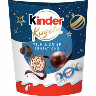 kinder Kugeln Milk & Crispy Bits Sensation (90g Packung)