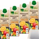 Edeka Bio Frühstückssaft 4er Pack (4x1L Packung) + usy Block