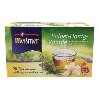 Messmer Kräutertee Salbei Honig Vanille (20 Teebeutel)