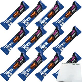 Corny Your Protein Soft Dark Choc Brownie VPE (12x45g Packung) + usy Block