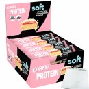 Corny Proteinriegel Soft White Choc Strawberry 12 Riegel (540g Karton) + usy Block