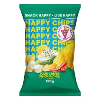 Happy Chips Sour Cream VPE (10x150g Packung)