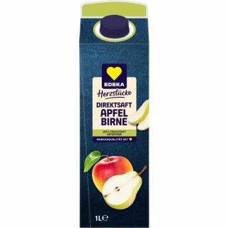 Edeka Herzstücke Direktsaft Apfel Birne (1L Packung)