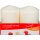 Jeden Tag Stumpenkerze 80x55mm creme 3er Pack (6Stk) + usy Block