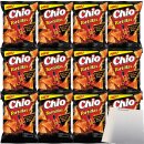Chio Tortillas Chips Extra Hot Sauce Style VPE (12x110g Beutel) + usy Block