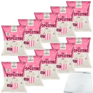 Bio Heimatgut Popcorn Süß VPE (10x90g Beutel) + usy Block