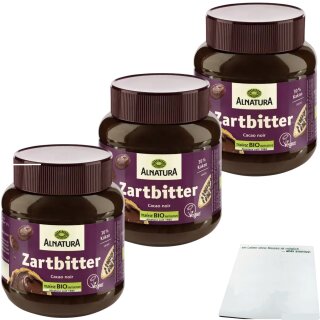 Alnatura Bio Zarbitter Creme 3er Pack (3x350g Glas) + usy Block
