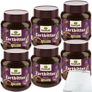 Alnatura Bio Zarbitter Creme 6er Pack (6x350g Glas) + usy Block