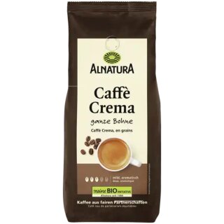 Alnatura Bio Caffe Crema ganze Bohne (1Kg Beutel)