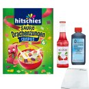 Set für hitschies saure Drachenzungen Eis, Joghurt, Milchshake etc. und Zubehör (3er Bundle) + usy Block